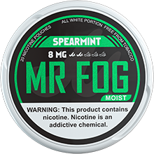 Moist Spearmint Mr Fog Nicotine Pouches