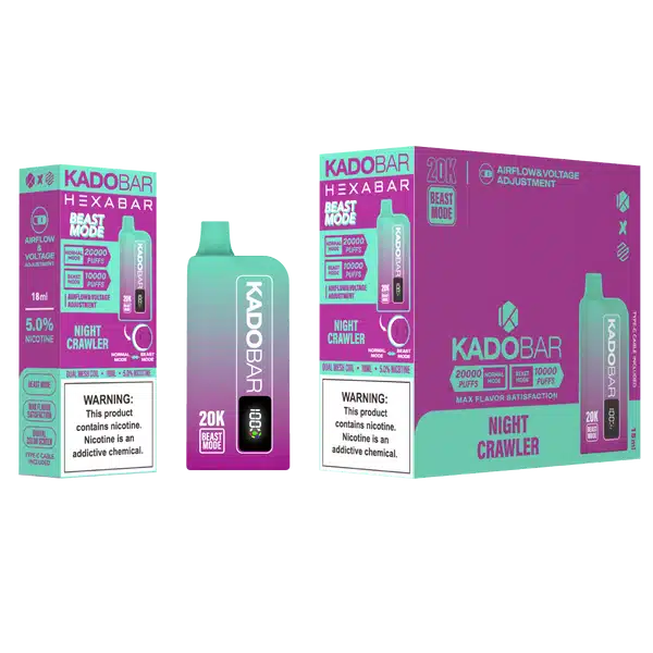 Night Crawler Hexa X Kado Bar 20000 Puffs