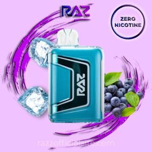 Blue Raz Ice Zero Nicotine - 9000 Puffs