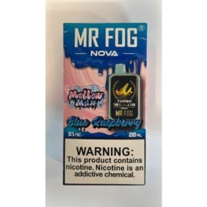 Blue Raspberry Mr Fog Nova 36000 Puffs Disposable Vape (Mellow Man)