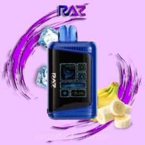 Frozen Banana Raz Vape - DC25K Frozen Edition