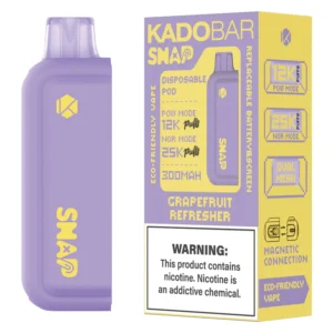 Grapefruit Refresher Kado Bar Snap Disposable Pod - 25k Puffs