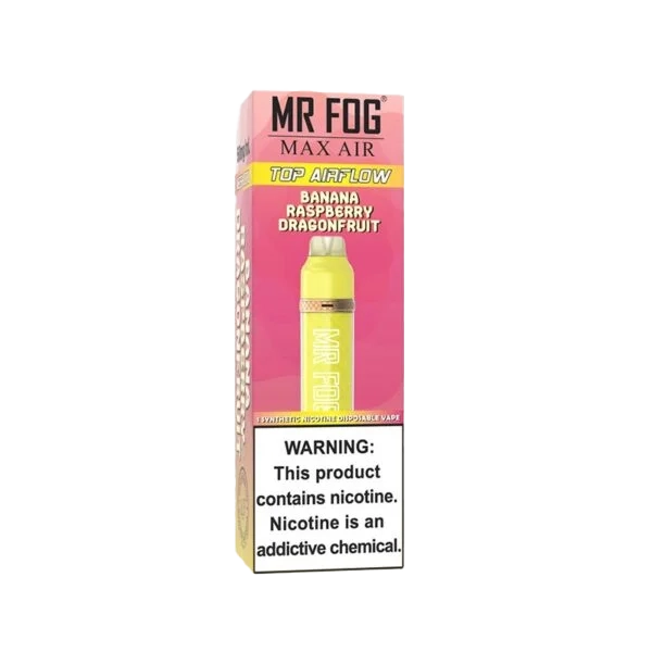 Mr Fog Max Air Banana Raspberry Dragonfruit – 3000 Puffs