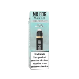 White Menthol Mr Fog Max Air 3000 Puffs Disposable