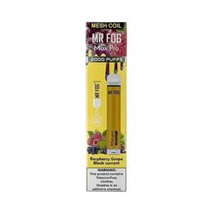 Raspberry Grape Black Currant Mr Fog Max Pro 2000 Puffs