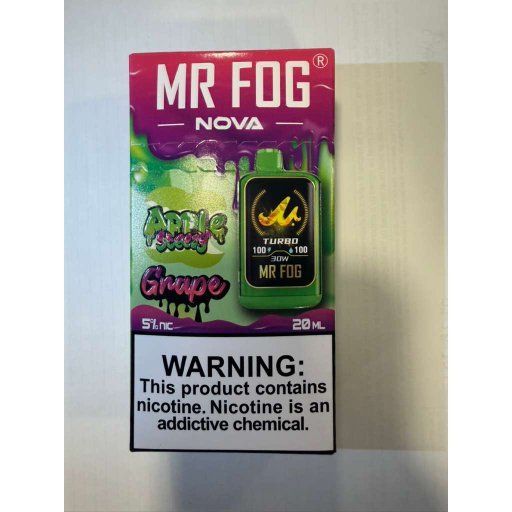 Grape Mr Fog Nova 36000 Puffs Disposable Vape (Apple Steezy)