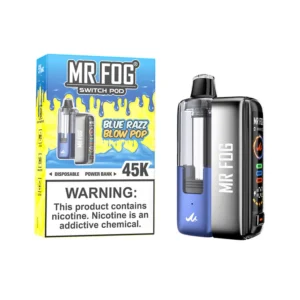 Blue Razz Blow Pop Mr Fog Switch 45000 Puffs Disposable Pods Kit