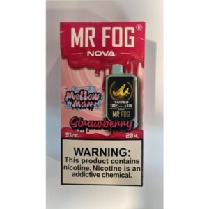 Strawberry Mr Fog Nova 36000 Puffs Disposable Vape (Mellow Man)
