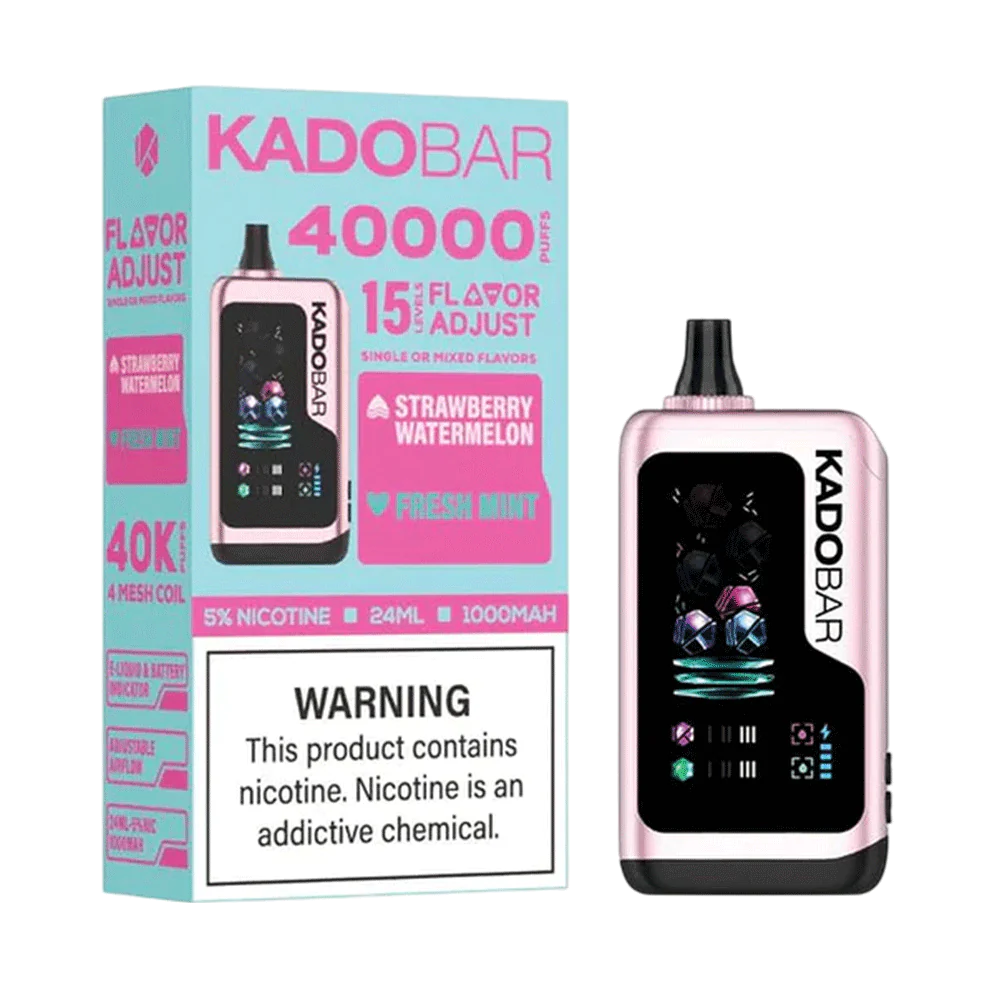 Kado Bar x Adjust Strawberry Watermelon + Fresh Mint NI40K Ice + Nic Control