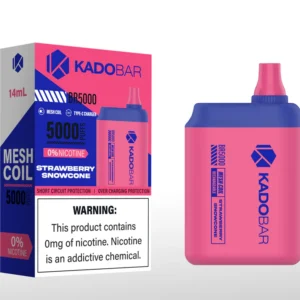 Kado Bar Strawberry Snow Cone – 0% Nicotine Vape