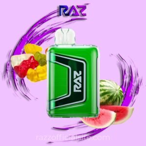 White Gummy Watermelon Raz Vape - TN9000